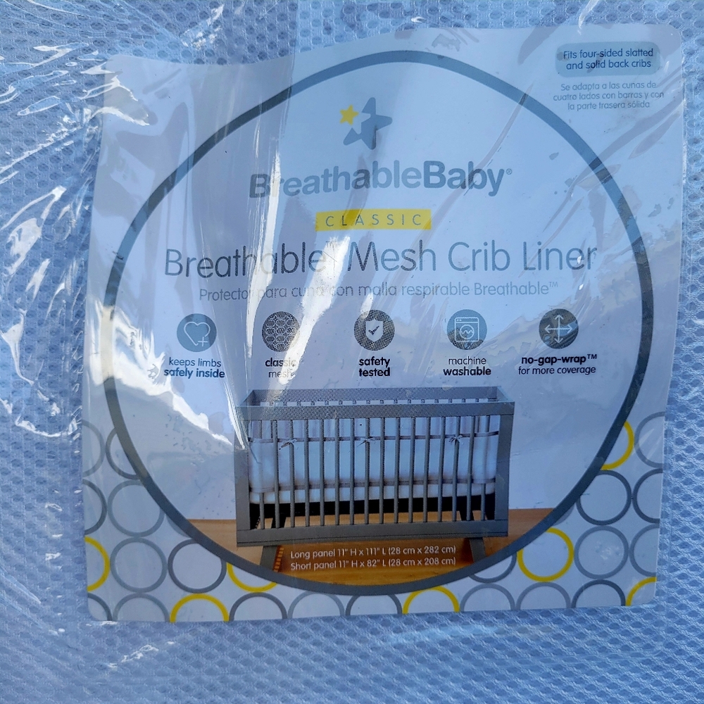 Breathable Baby Breathable Mesh Crib Liner - Picture 7 of 11